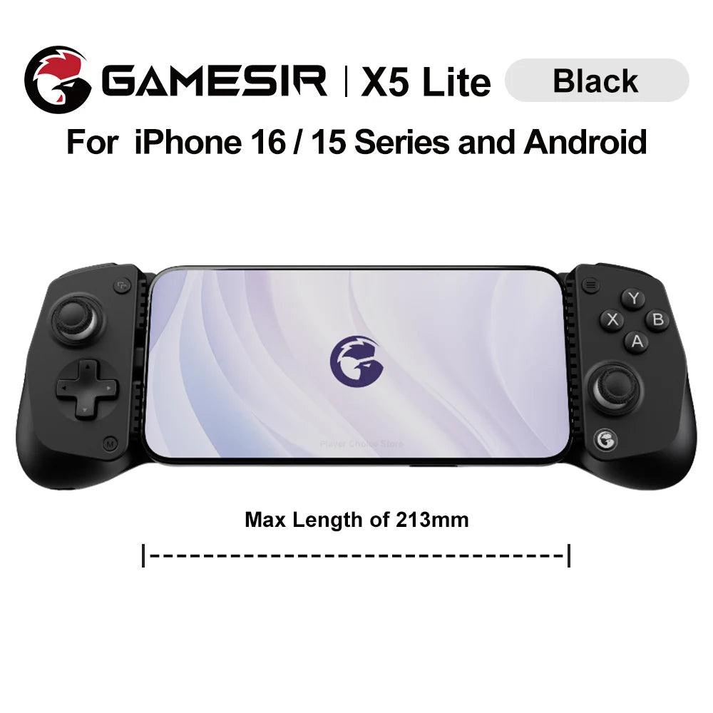GameSir X5 Lite Mobile Gaming Controller Phone Gamepads for iPhone 17 16 15 Series IOS iPad Mini Y700 Android Tablet Controle