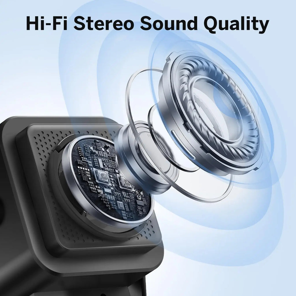 (upgraded)5 In 1 Auto-induction 5000mAh Wireless Induction Speaker 8 RGB Lights HIFI Sound Portable Bluetooth Phone Holder Gifts